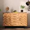 Wohnen Sideboards<Große Kombi-Kommode mit Fischgrät Muster - Kerfa