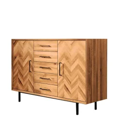 Wohnen Sideboards<Große Kombi-Kommode mit Fischgrät Muster - Kerfa
