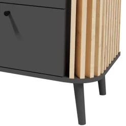 Wohnen Sideboards<Große Kommode in Grau und Wildeiche - Penzanca