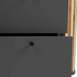 Wohnen Sideboards<Große Kommode in Grau und Wildeiche - Penzanca