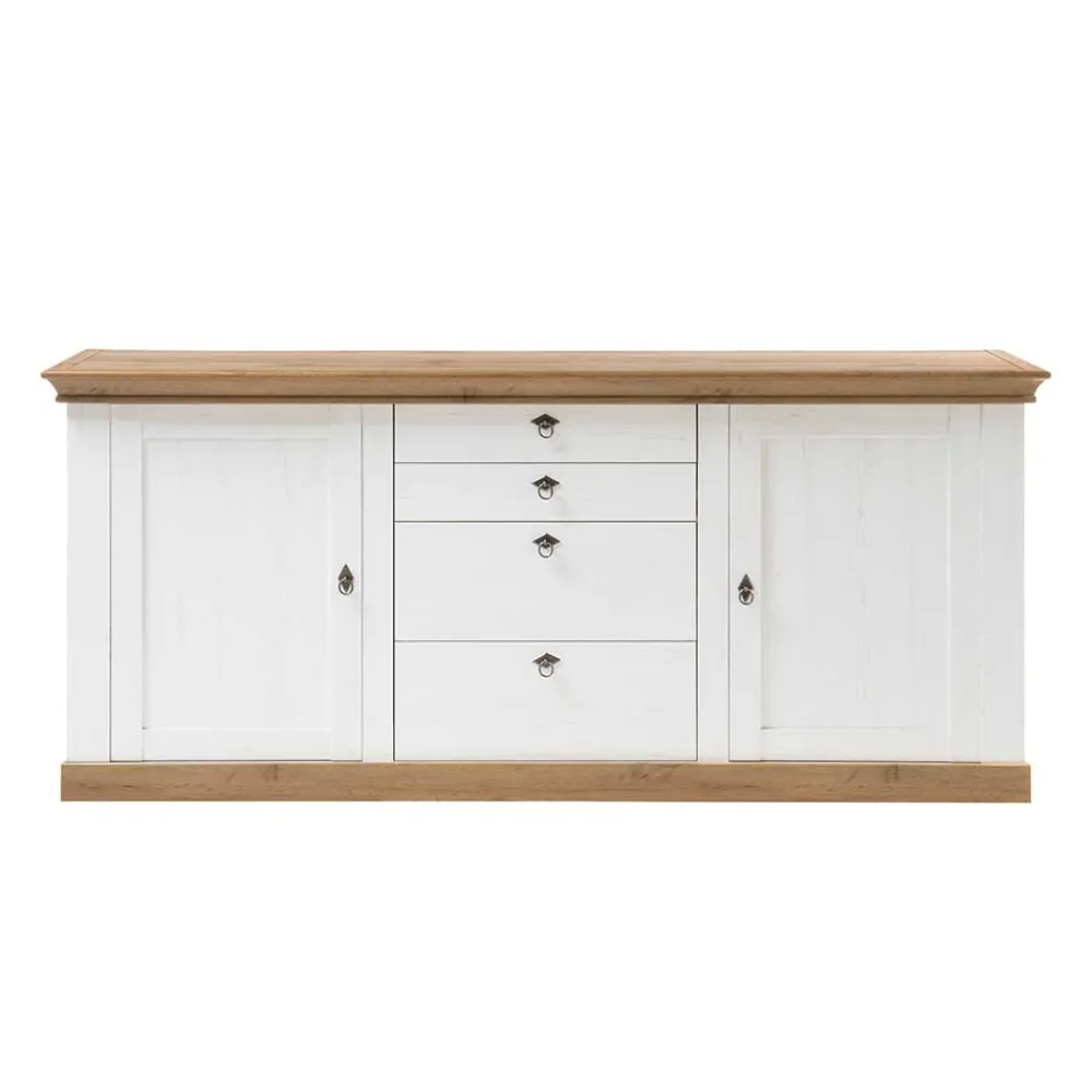 Wohnen Sideboards<Große Landhaus Anrichte zweifarbig - Diatara