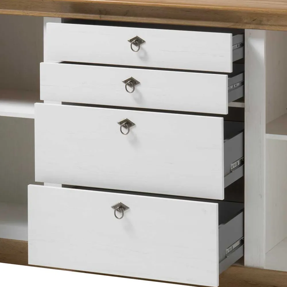 Wohnen Sideboards<Große Landhaus Anrichte zweifarbig - Diatara