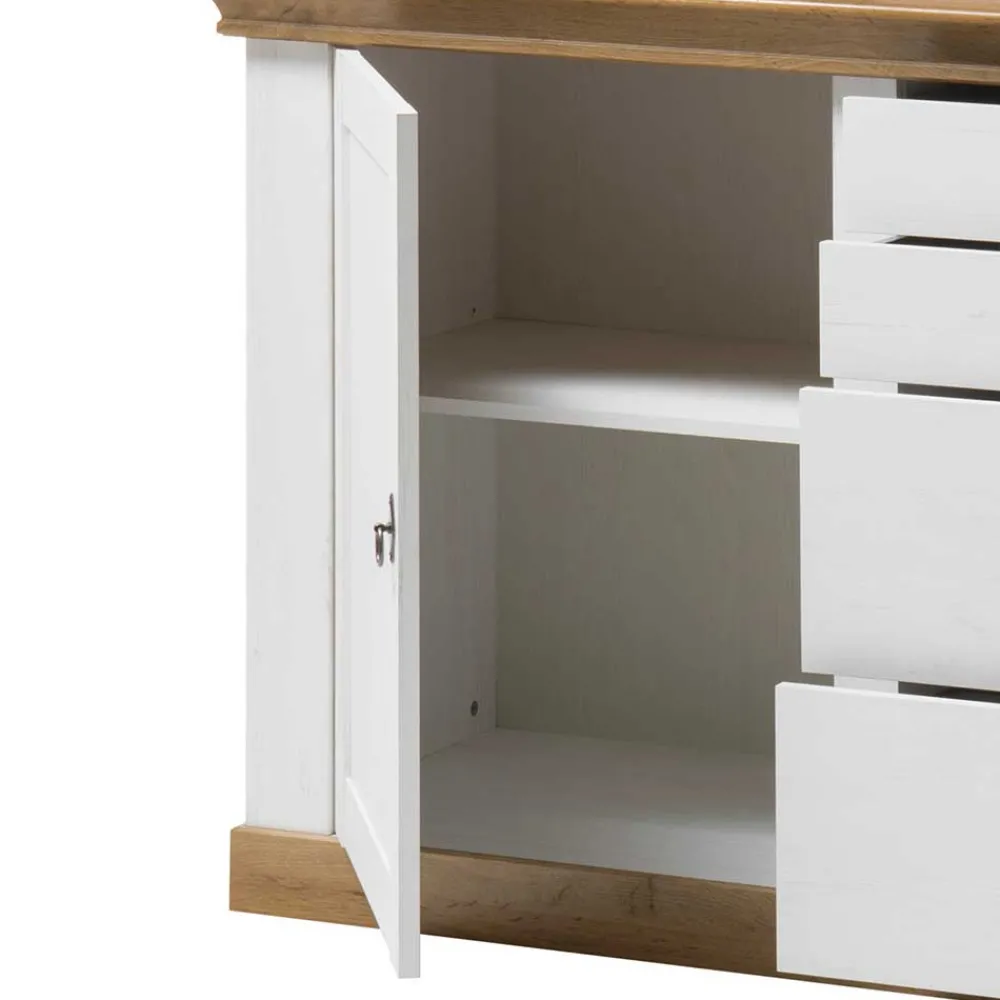 Wohnen Sideboards<Große Landhaus Anrichte zweifarbig - Diatara