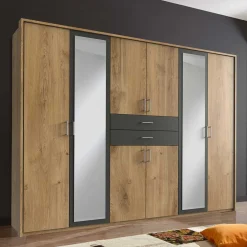 Wohnen Kleiderschränke|Schränke<Großer Kleiderschrank 270 cm mit acht Türen - Ayla