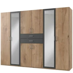 Wohnen Kleiderschränke|Schränke<Großer Kleiderschrank 270 cm mit acht Türen - Ayla