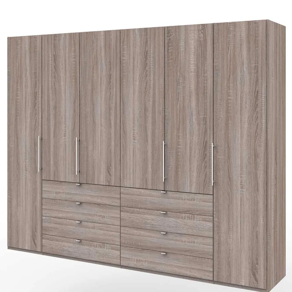 Wohnen Kleiderschränke|Schränke<Großer Kleiderschrank im Holzlook foliert - Crenba