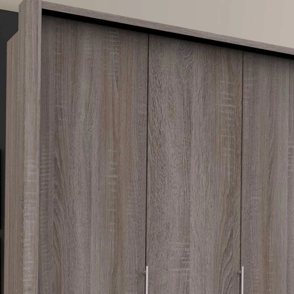 Wohnen Kleiderschränke|Schränke<Großer Kleiderschrank im Holzlook foliert - Crenba