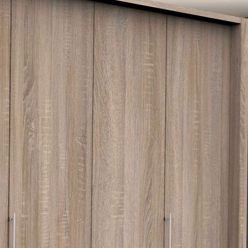 Wohnen Kleiderschränke<Großer Kleiderschrank in Eiche Sägerau - Zayun