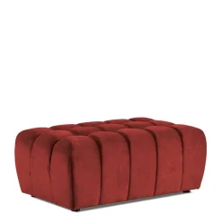 Wohnen Hocker<Großer Polsterhocker in Rot - Yallaz