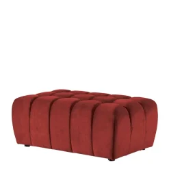 Wohnen Hocker<Großer Polsterhocker in Rot - Yallaz