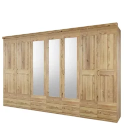 Wohnen Kleiderschränke<Großer Schlafzimmerschrank mit 7 Türen & Schubladen - Zamron