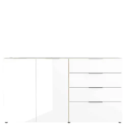 Wohnen Sideboards<Großes Sideboard in Wildeiche & Weiß - Riodna