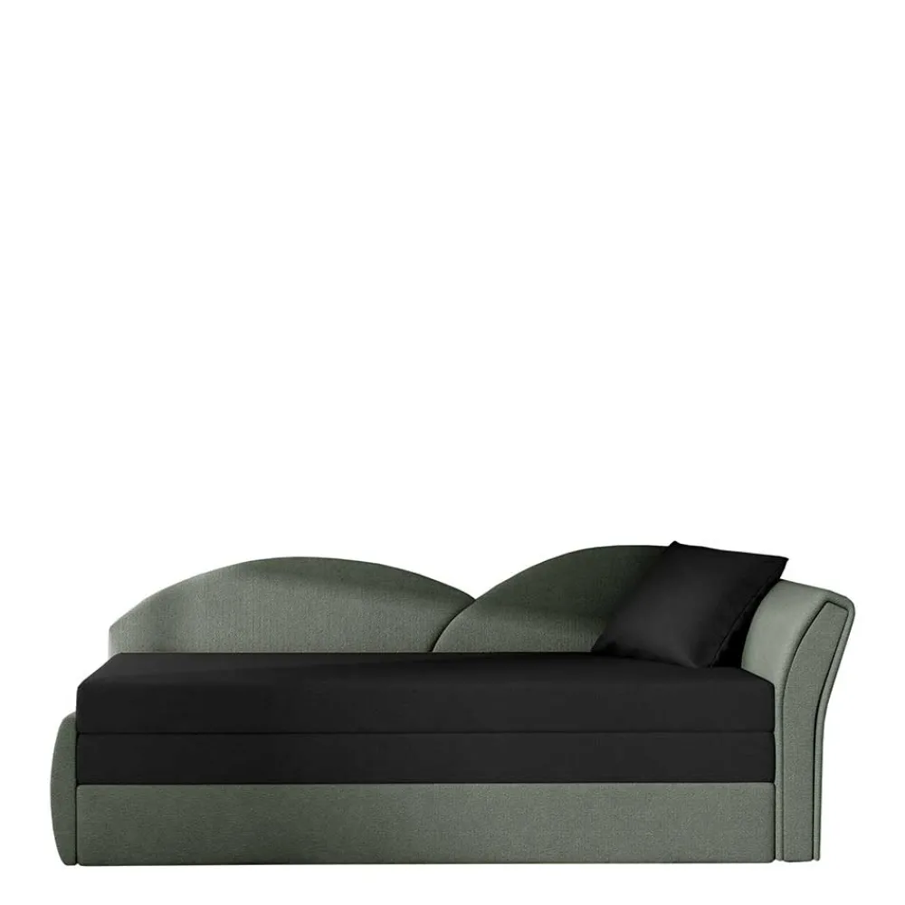 Wohnen Sofas<Gästebett Recamiere in Grau und Schwarz - Viko