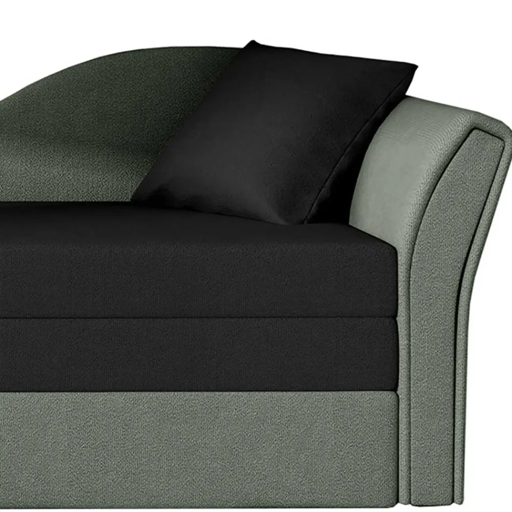 Wohnen Sofas<Gästebett Recamiere in Grau und Schwarz - Viko