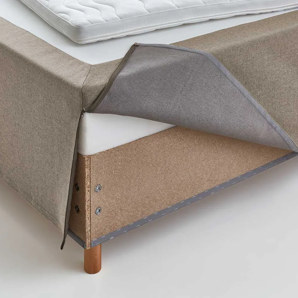 Wohnen Betten<H3 Polsterbett in Creme & Natur - Suvanica