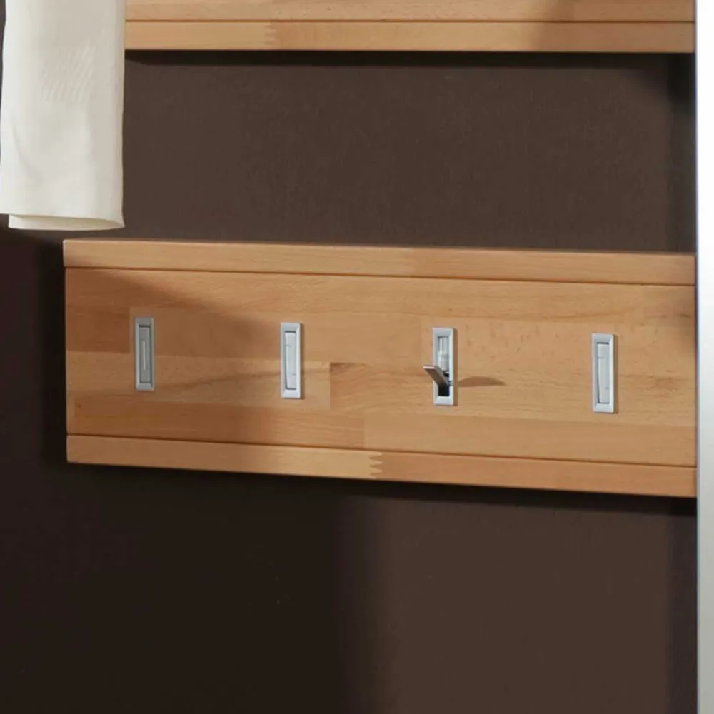 Wohnen Garderoben<Hakenleiste Wislama aus Kernbuche Massivholz