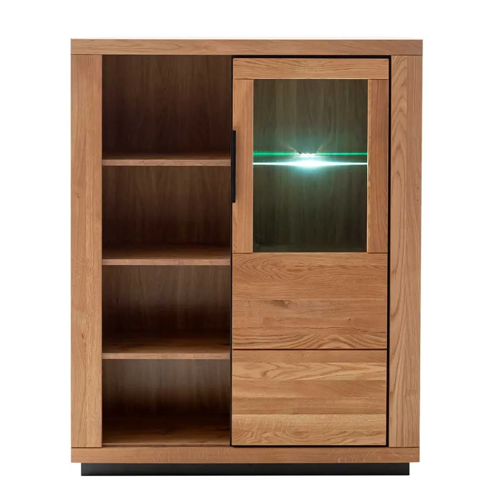 Wohnen Highboards|Vitrinen<Halboffenes Highboard mit vier Fächern - Vlacoma