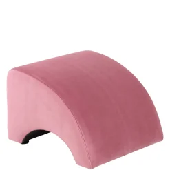 Wohnen Hocker<Halbrunder Beistellhocker in Rosa - Jily