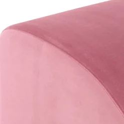 Wohnen Hocker<Halbrunder Beistellhocker in Rosa - Jily
