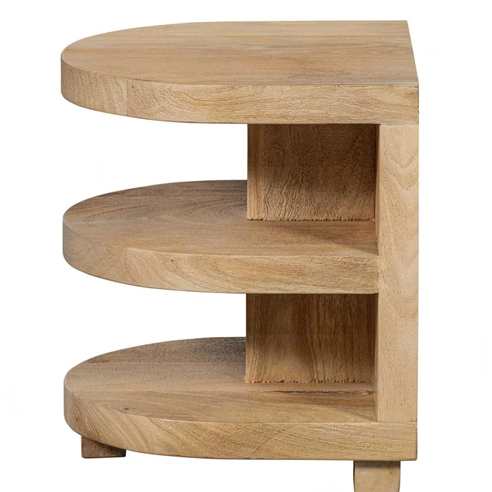 Wohnen Tische<Halbrunder Beistelltisch im Skandi Design - Fuxiata