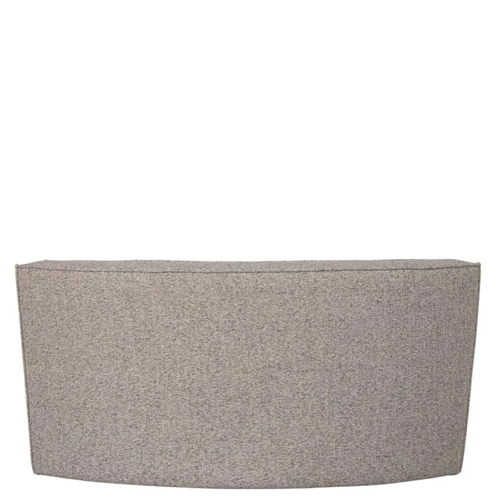 Wohnen Sitzbank<Halbrundes Esstisch-Sofa in Beigegrau meliert - William