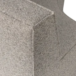 Wohnen Sitzbank<Halbrundes Esstisch-Sofa in Beigegrau meliert - William