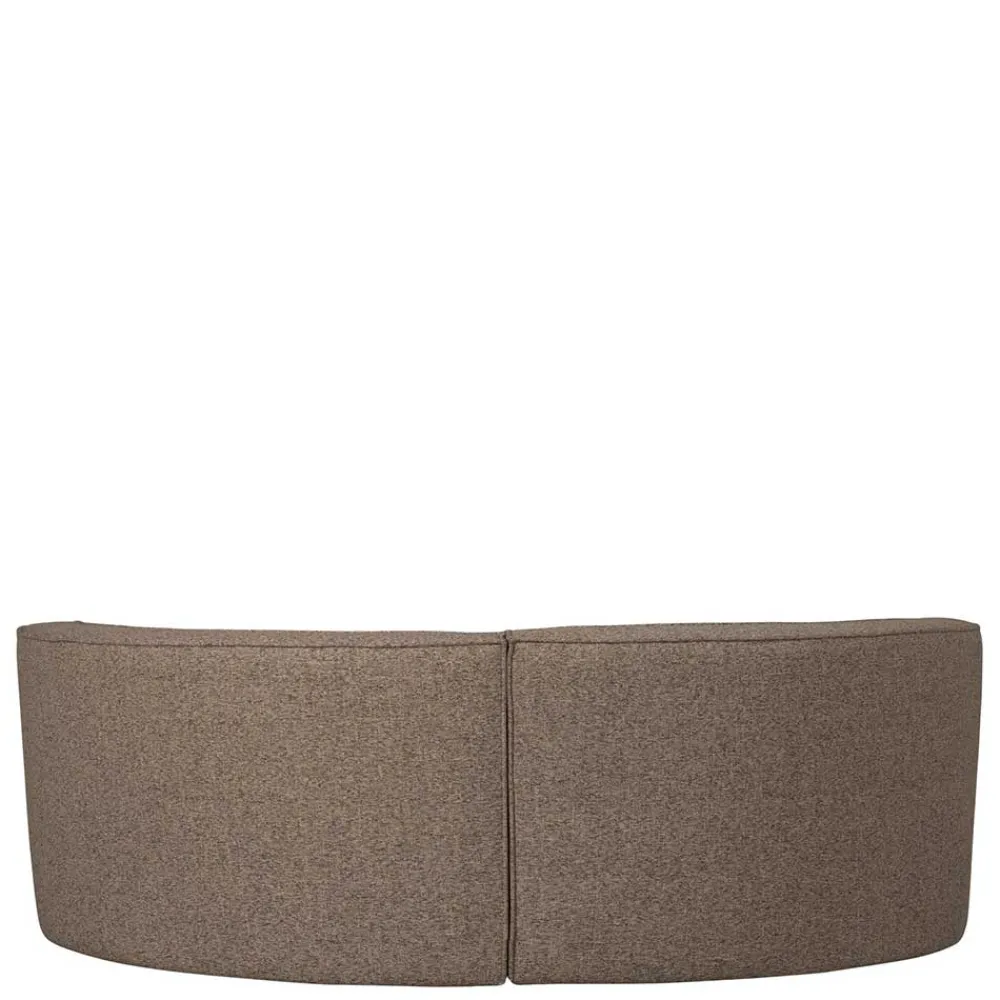 Wohnen Sitzbank<Halbrundes Esstisch-Sofa in Dunkelbraun - Sentiagamo