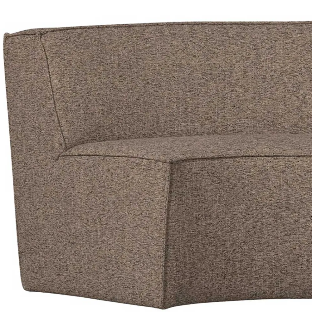 Wohnen Sitzbank<Halbrundes Esstisch-Sofa in Dunkelbraun - Sentiagamo