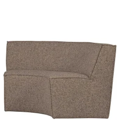 Wohnen Sitzbank<Halbrundes Esstischsofa in Dunkelbraun - Sentiagamo