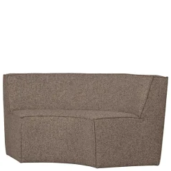 Wohnen Sitzbank<Halbrundes Esstischsofa in Dunkelbraun - Sentiagamo
