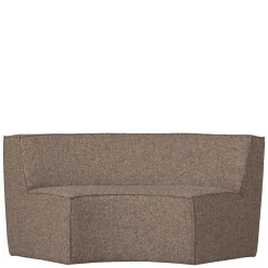 Wohnen Sitzbank<Halbrundes Esstischsofa in Dunkelbraun - Sentiagamo