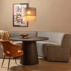 Wohnen Sitzbank<Halbrundes Sofa für den Esstisch - William (zweiteilig)