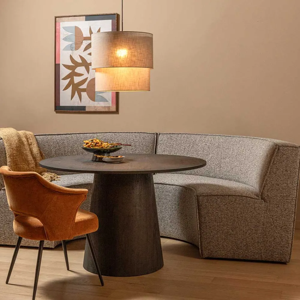 Wohnen Sitzbank<Halbrundes Sofa für den Esstisch - William (zweiteilig)
