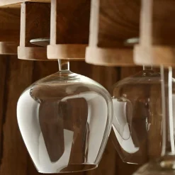 Wohnen Tische<Hausbar im Fass Design aus Mangobaum Holz - Croadiva