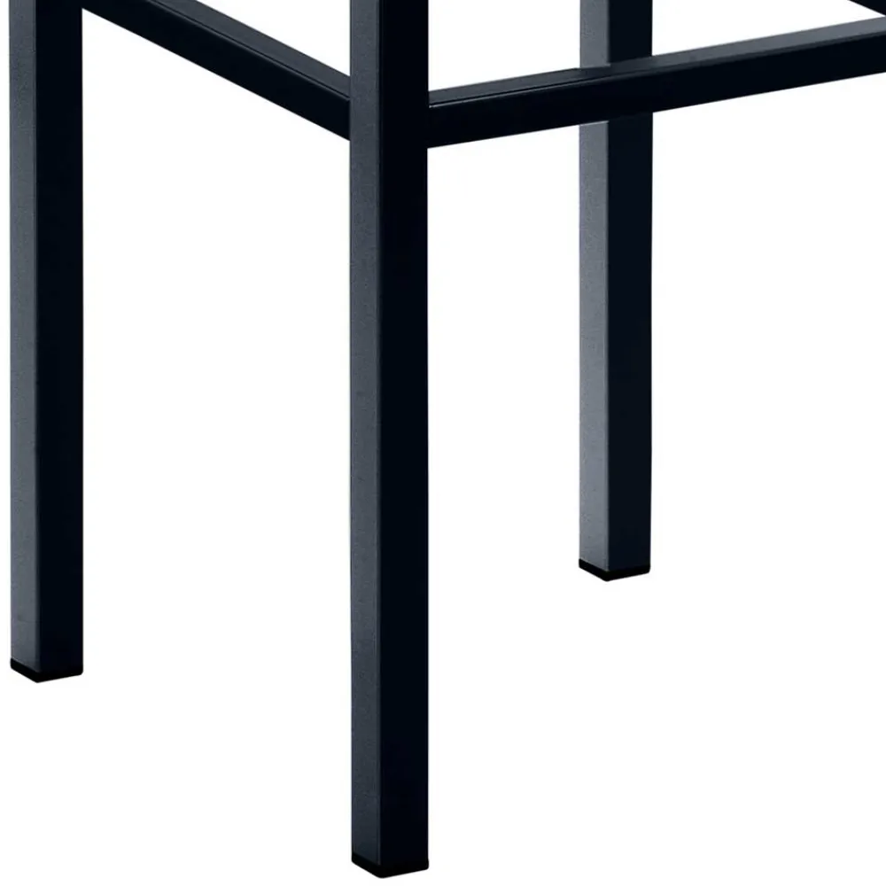 Wohnen Hocker<Hellbrauner Barhocker mit schwarzem Gestell - Dualkos