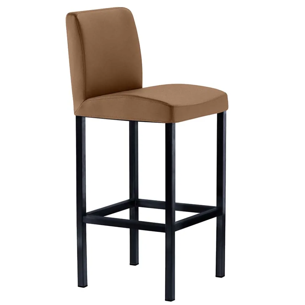 Wohnen Hocker<Hellbrauner Küchenstuhl hoch - 65cm Sitzhöhe - Anzaroty