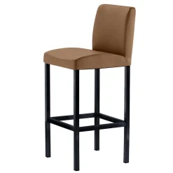 Wohnen Hocker<Hellbrauner Küchenstuhl hoch - 65cm Sitzhöhe - Anzaroty
