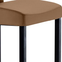Wohnen Hocker<Hellbrauner Küchenstuhl hoch - 65cm Sitzhöhe - Anzaroty