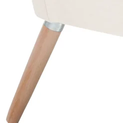 Wohnen Sessel<Heller Sessel in Creme Samtvelours - Agnesco