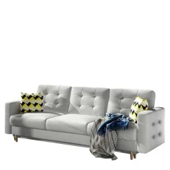 Wohnen Betten|Sofas<Helles Wohnzimmersofa mit Schlaffunktion - Yamura