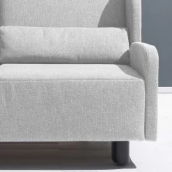 Wohnen Sofas<Hellgraue Funktionscouch mit Schlaffunktion - Laos
