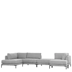 Wohnen Sofas<Hellgraue Wohnlandschaft aus Modulen - Horedion (fünfteilig)