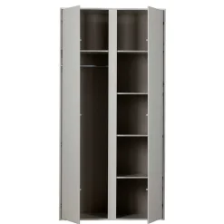 Wohnen Schränke<Hellgrauer Kleiderschrank in modernem Design - Bai