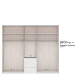 Wohnen Kleiderschränke<Hellgrauer Schlafzimmerschrank 5-türig - Ridonna I
