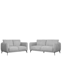 Wohnen Sofas<Hellgraues Sofa mit Taschenfederkern - Havilano