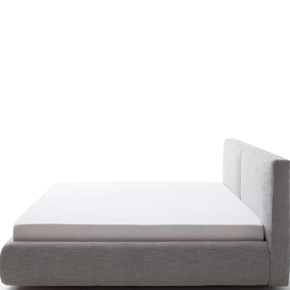 Wohnen Betten<Hellgraues 180x200 Bett inklusive Matratzen - Atlona