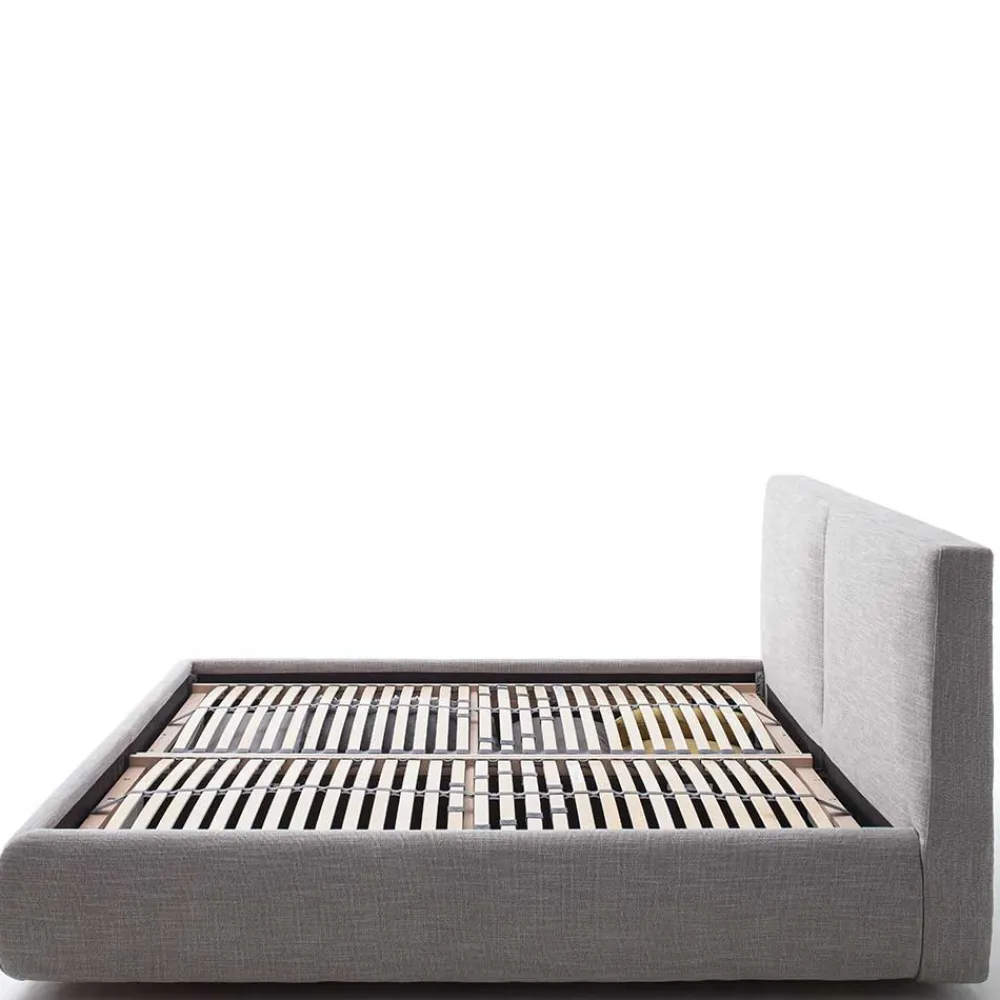 Wohnen Betten<Hellgraues 180x200 Bett inklusive Matratzen - Atlona