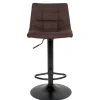 Wohnen Hocker<Höhenverstellbare Barstühle in Braun - Masicuri (2er Set)