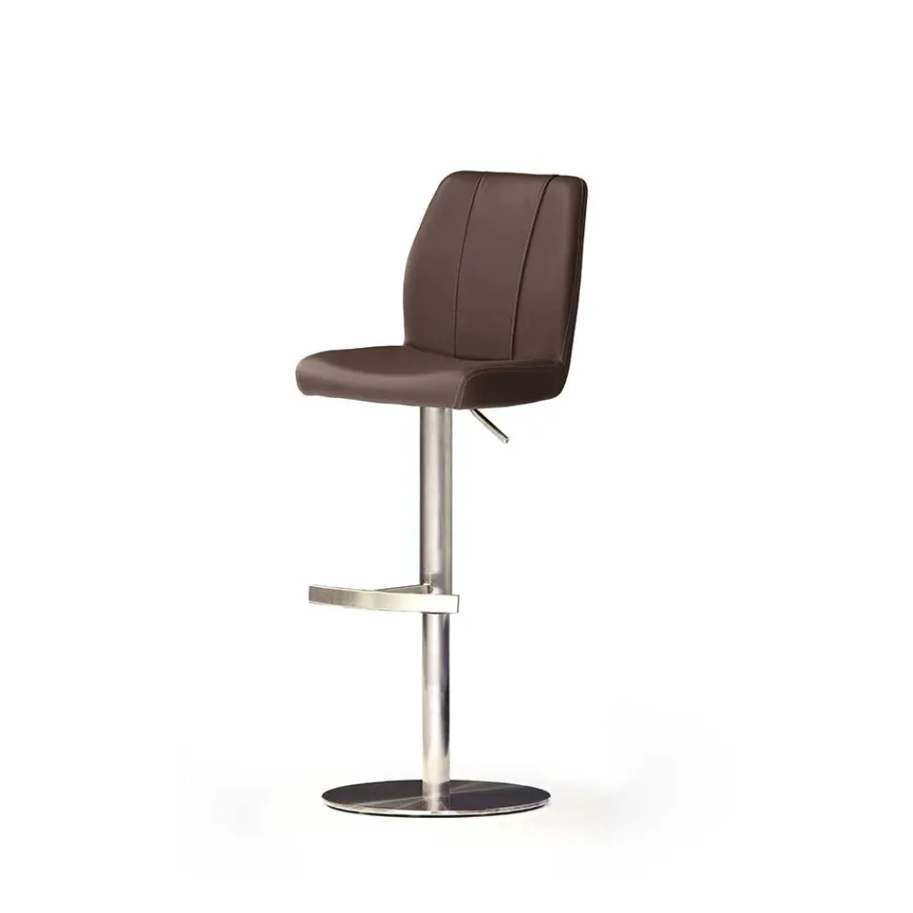 Wohnen Hocker<Höhenverstellbarer Barhocker Loavio in Braun