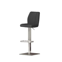 Wohnen Hocker<Höhenverstellbarer Barhocker Peppo in Schwarz